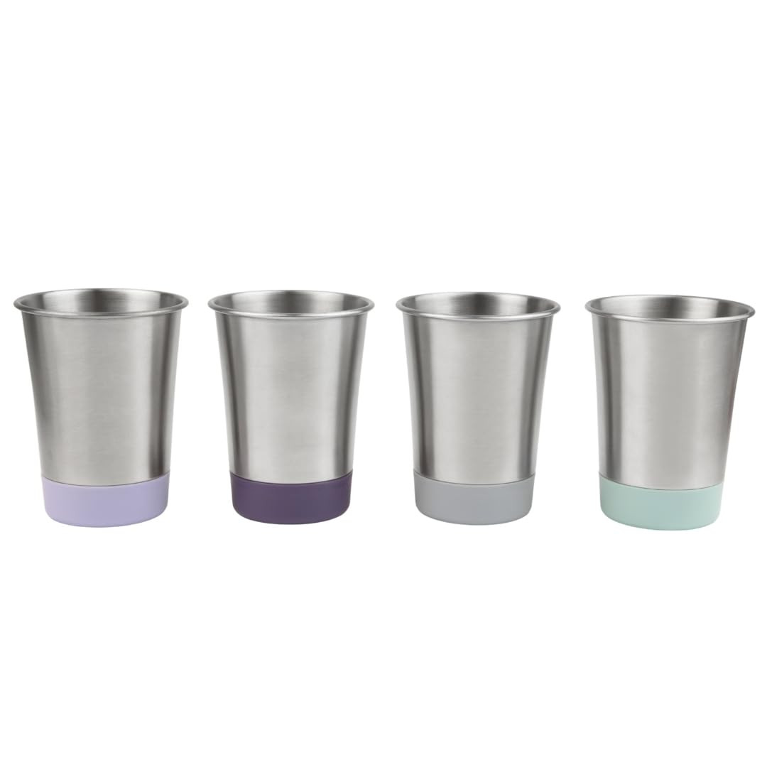 Elk and Friends Stainless Steel Kids + Toddler Drinking Cups | 12oz Tumblers with Colored Base | ... | Amazon (US)