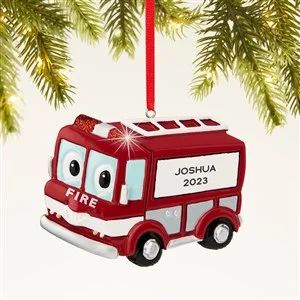 Firetruck Personalized Ornament | Personalization Mall