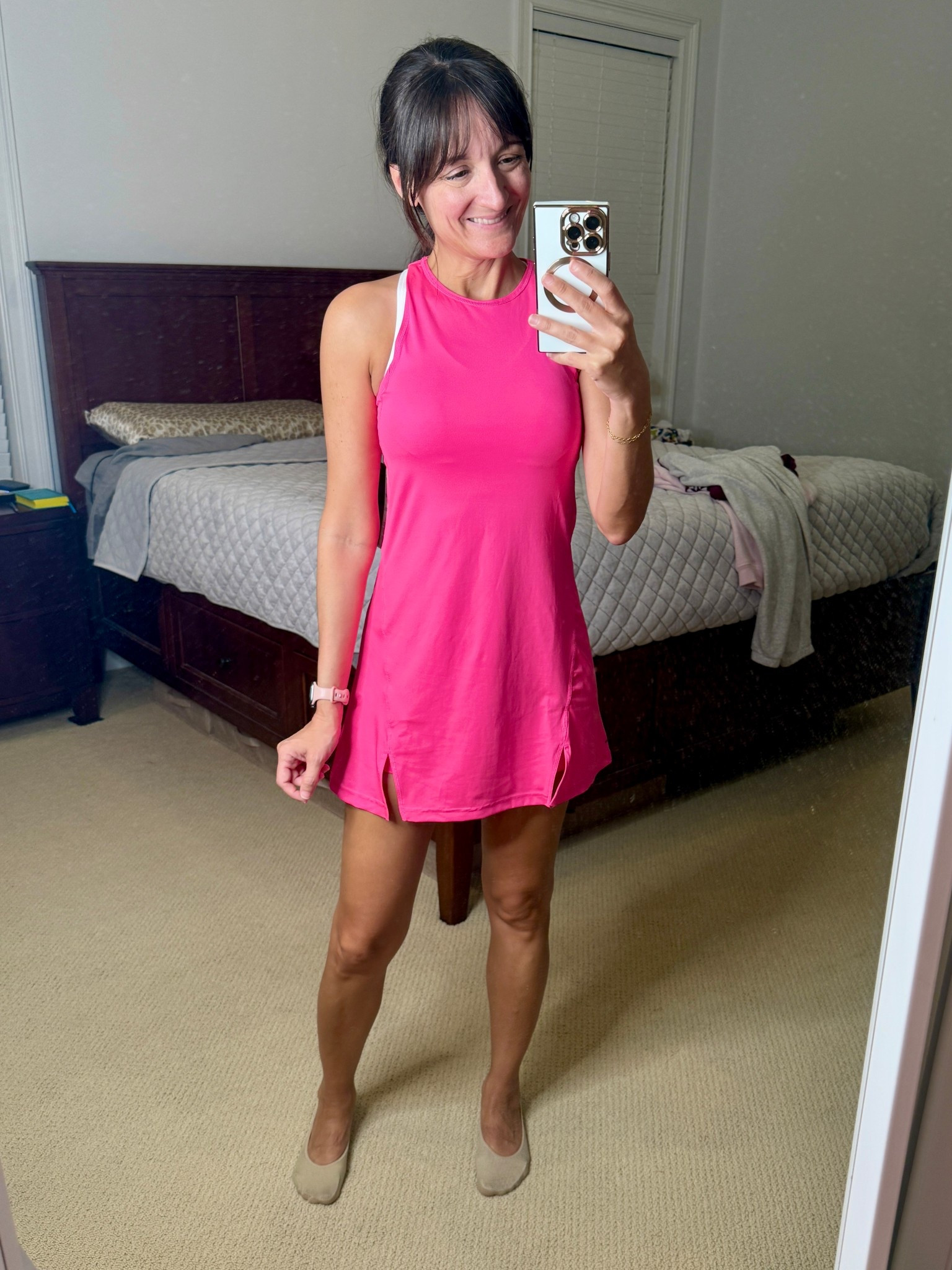 Cute Adidas active dress. One great sale!  I sized up one for length. The pink is much brighter than the listing 😊

#LTKSaleAlert #LTKActive #LTKFindsUnder50