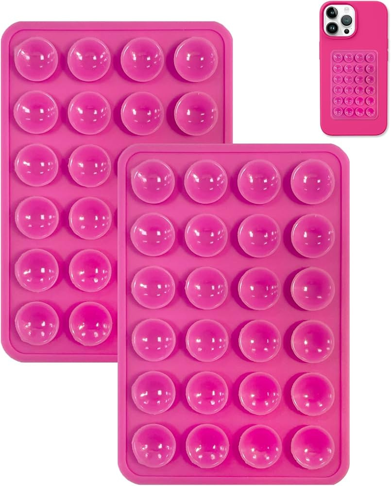 2PCS Silicone Suction Phone Case Mount,Non Slip Suction Cup Phone Mount,Hands-Free Phone Accessor... | Amazon (US)