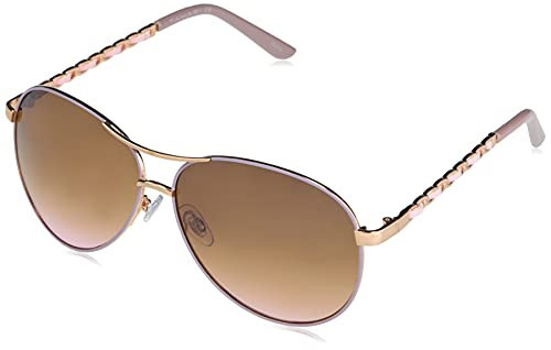 TAHARI womens Th649 Metal UV Protective Women s Aviator Sunglasses Elegant Gifts for Women 59 mm, Rose Gold & Blush, mm US | Amazon (US)