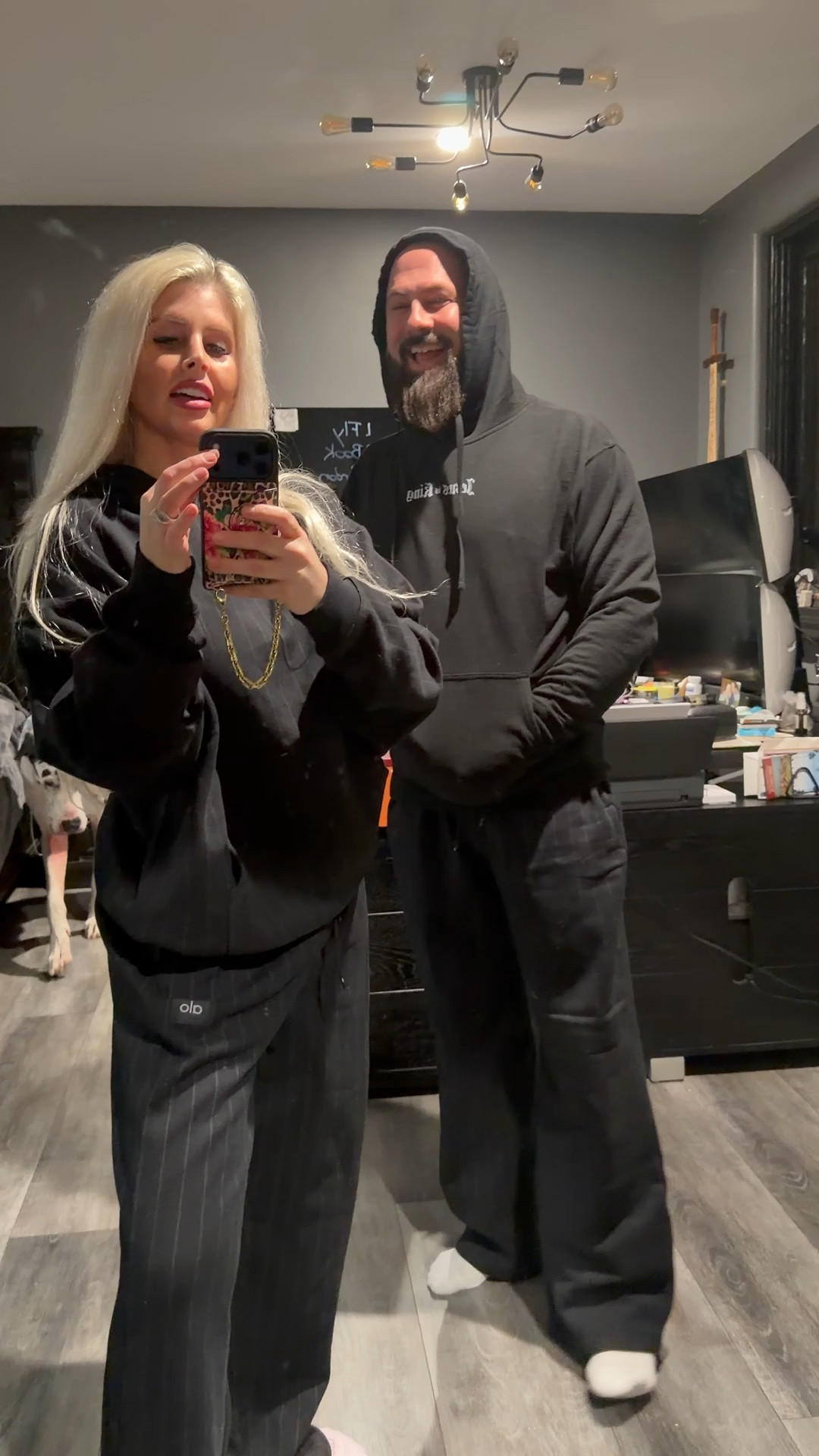 Couple comfies 

Hoodie: medium
Pants: small

#LTKMens #LTKootd #LTKActive