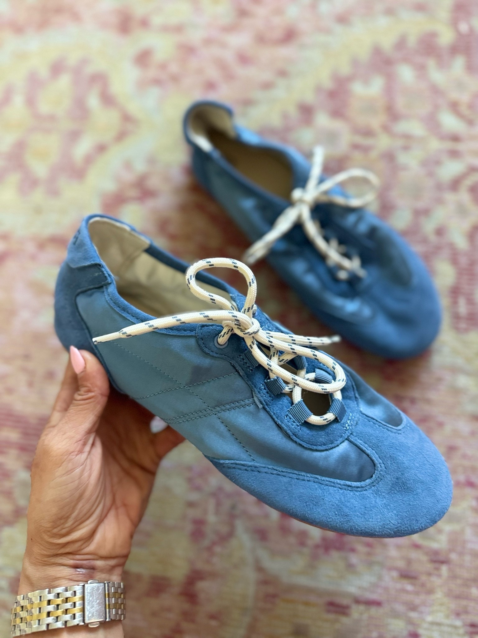 These new blue sneakers are darling!!! True to size