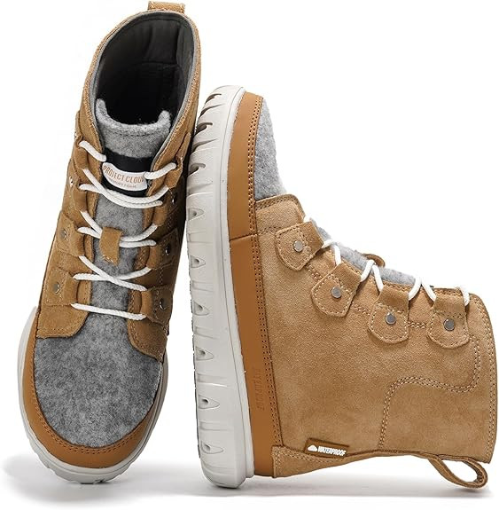 Project Cloud Snow Boots For Women - 100% Genuine Suede Waterproof Winter Boots for Women Memory ... | Amazon (US)