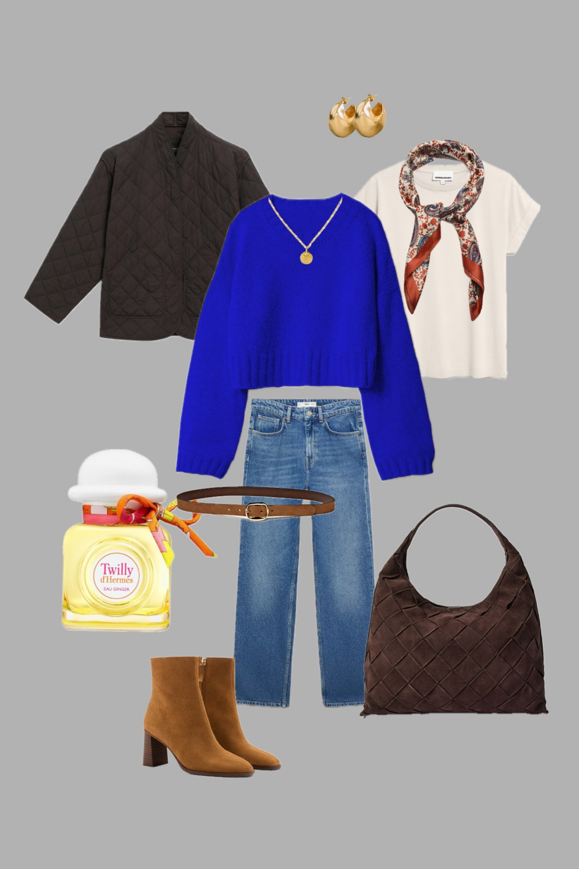 #sneakersweater Outfitinspo 💙 in Kombi mit Camel und Braun 🤌🏼
Die Tasche erinnert an unsere geliebte Bottega, kostet aber deutlich weniger 😎. 

#LTKdeutschland #LTKautumn #LTKCyberWeek