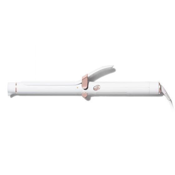 T3 SinglePass Curl 1" Ceramic Clip Styling & Curling Iron in White | T3 Micro (US & CA)