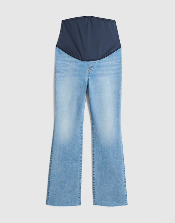The Maternity Flare Crop Jean in Super Stretch Denim | Madewell