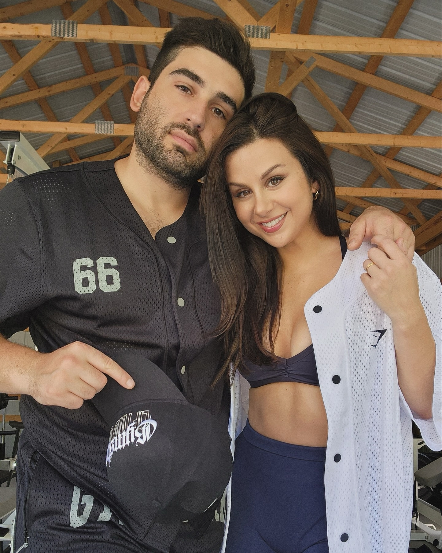 Bae says hey 👋🏼 

Matching with hub-bae wearing the mesh gymshark Jerseys! (both large, OUT OF STOCK) 🦈 
Me- paired w/ Vital Seamless leggings (s) 
+ Minimal Bra (s)
Bae - matching mesh shorts (xl) 
+ Lifting Club cap 

“ASHLEYG” (10 %) 

#gymshark #gymsharkwomen 

#LTKActive #LTKFitness #LTKU