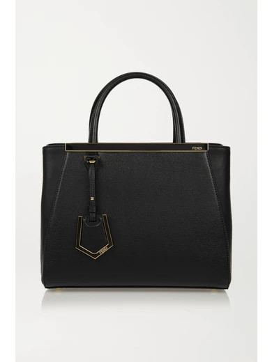 Fendi - 2jours Small Textured-leather Tote - Black | NET-A-PORTER (UK & EU)
