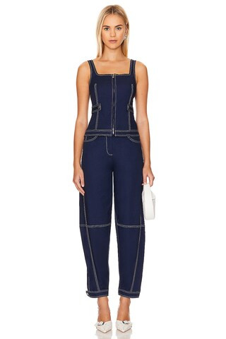 SIMKHAI Kairi Curved Leg Pant in Midnight from Revolve.com | Revolve Clothing (Global)