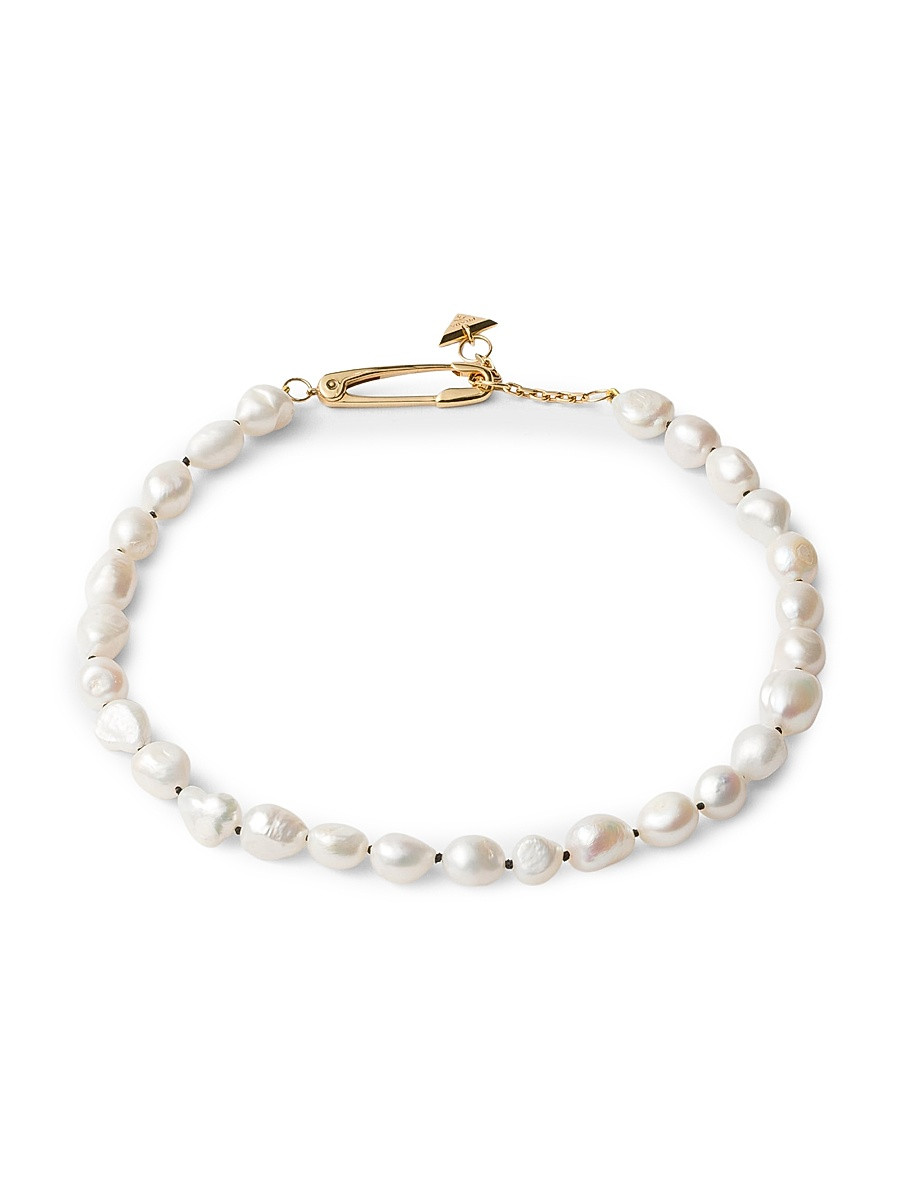 Women's Metal and Pearl Necklace - Gold White | Saks Fifth Avenue