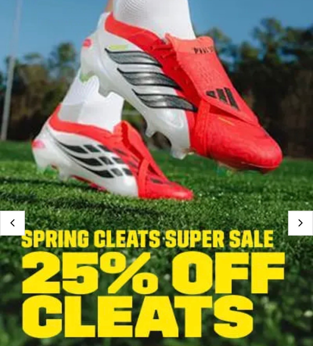 Soccer.com spring sale on cleats. 
Soccer player | girls soccer | boys soccer | HOLLIETADAMS 

#LTKfitnessgoals #LTKSpringSale #LTKSaleAlert