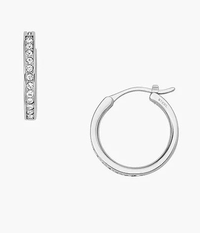 Stainless Steel Hoop Earrings | Fossil (US)