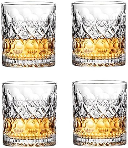 Whiskey Glasses, 10 oz set of 4 Old Fashioned Whiskey Tumblers, Gift Box for Scotch&Whiskey, Bourbon | Amazon (US)