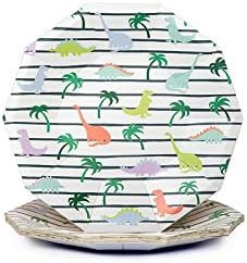 Coterie Dinosaur Paper Plates (Set of 10 small plates) - Dino plates for Kids Birthday, Dino Party,  | Amazon (US)