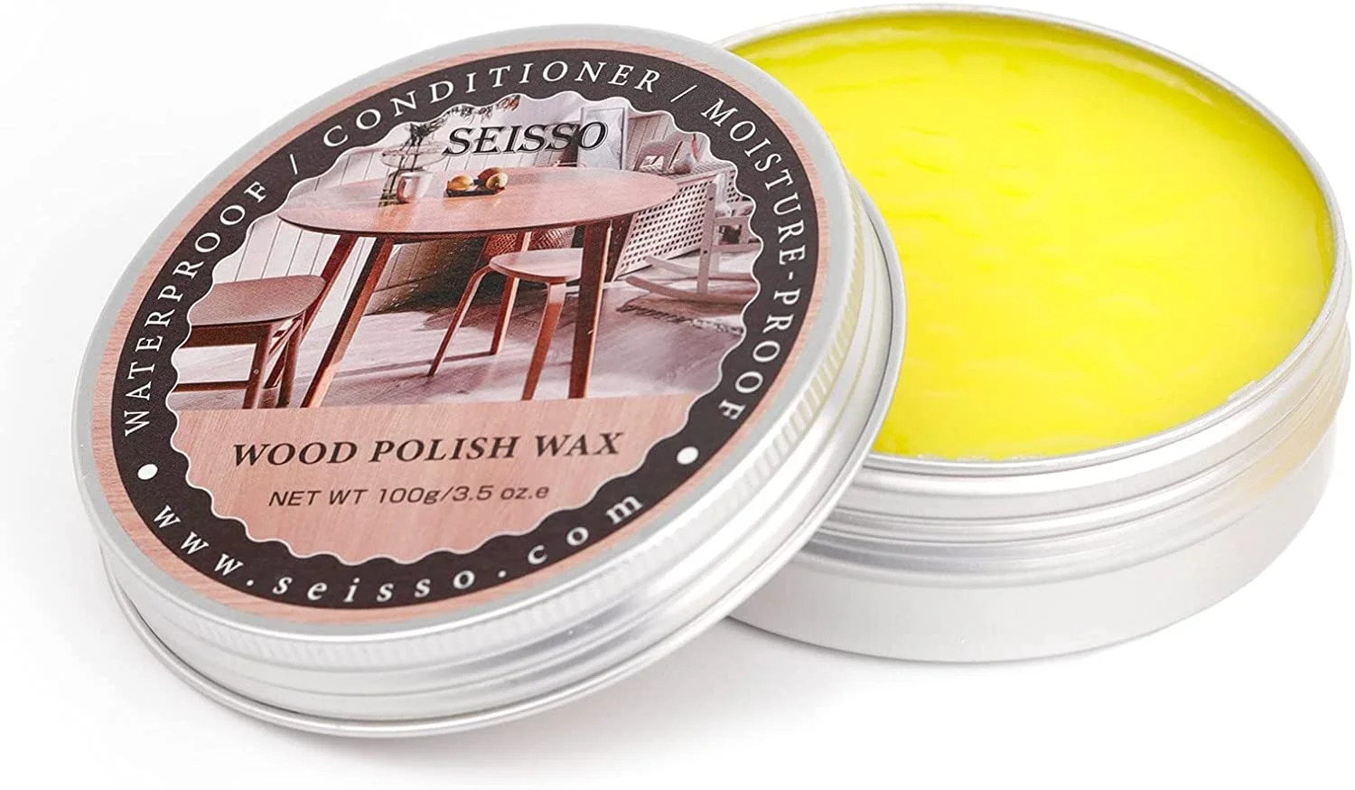 SEISSO Wood Polish Wax, Paste Wax for Wood Finish, Wood Wax Polish, Wood Restorer,Unscented Beesw... | Walmart (US)