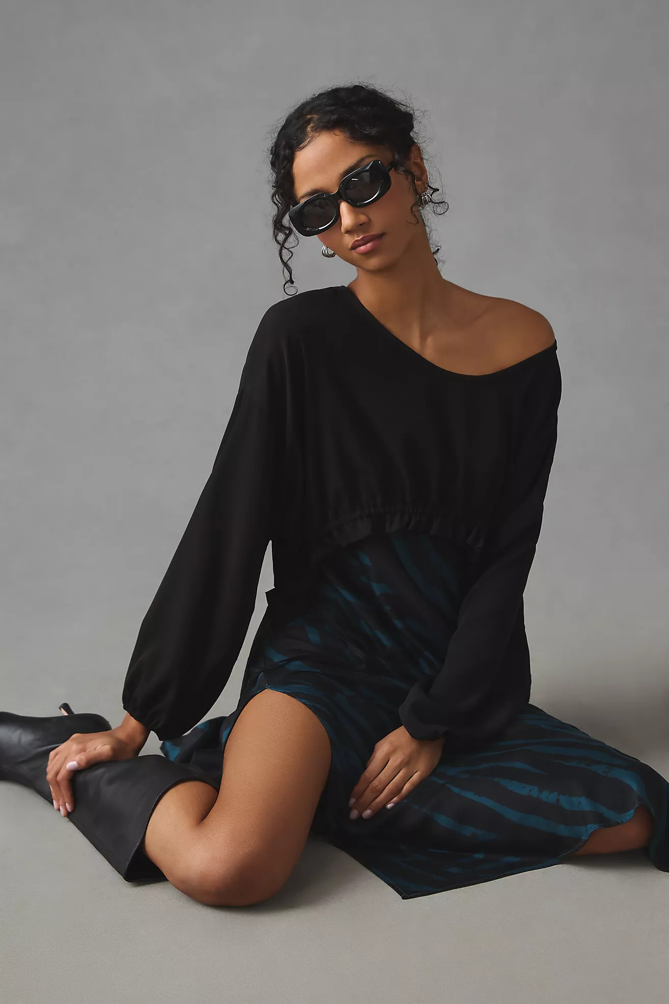 By Anthropologie Drawstring Crop Top | Anthropologie (US)