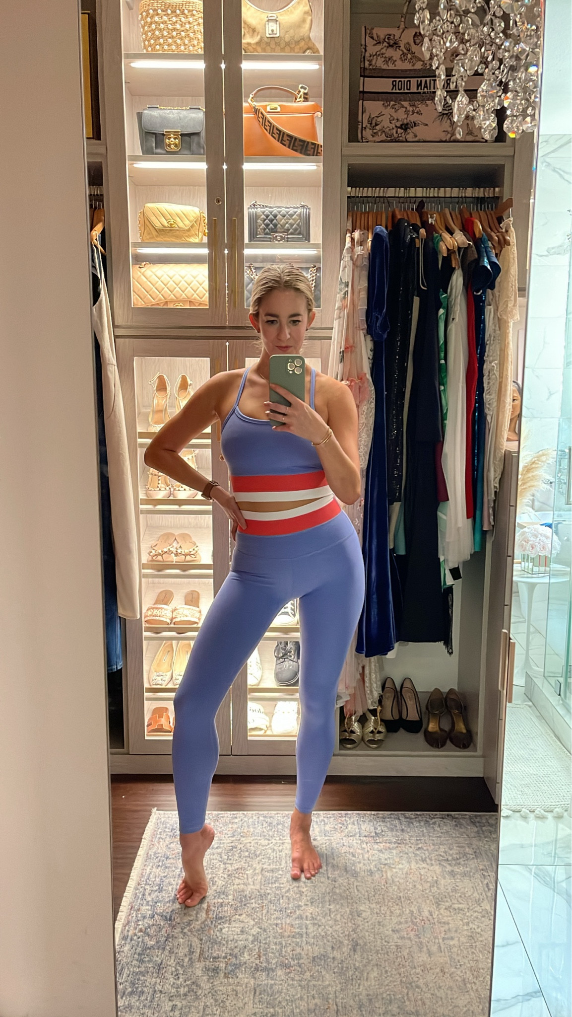 Beyond yoga spacedye color block. Wearing size small in leggings + top. Runs TTS. 

#LTKActive #LTKFitness