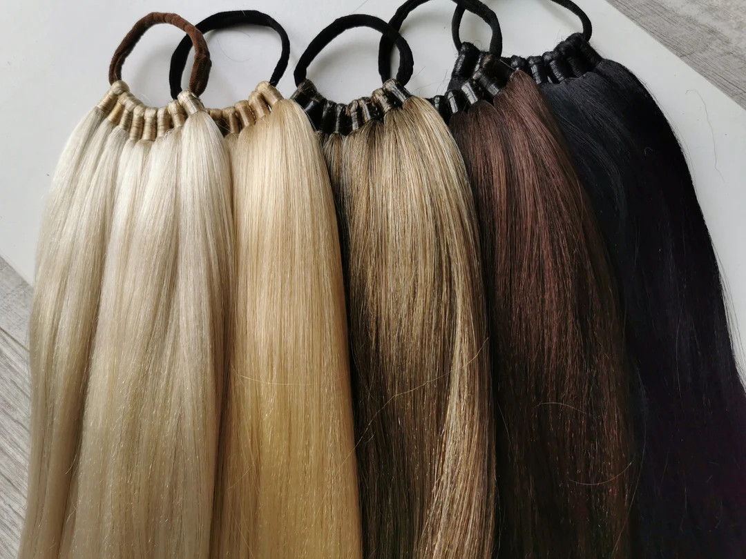 Ponytail Extension Natural Colour Blonde Brown Black Hair Synthetic Festival Fake Ponytail Dreads... | Etsy (US)