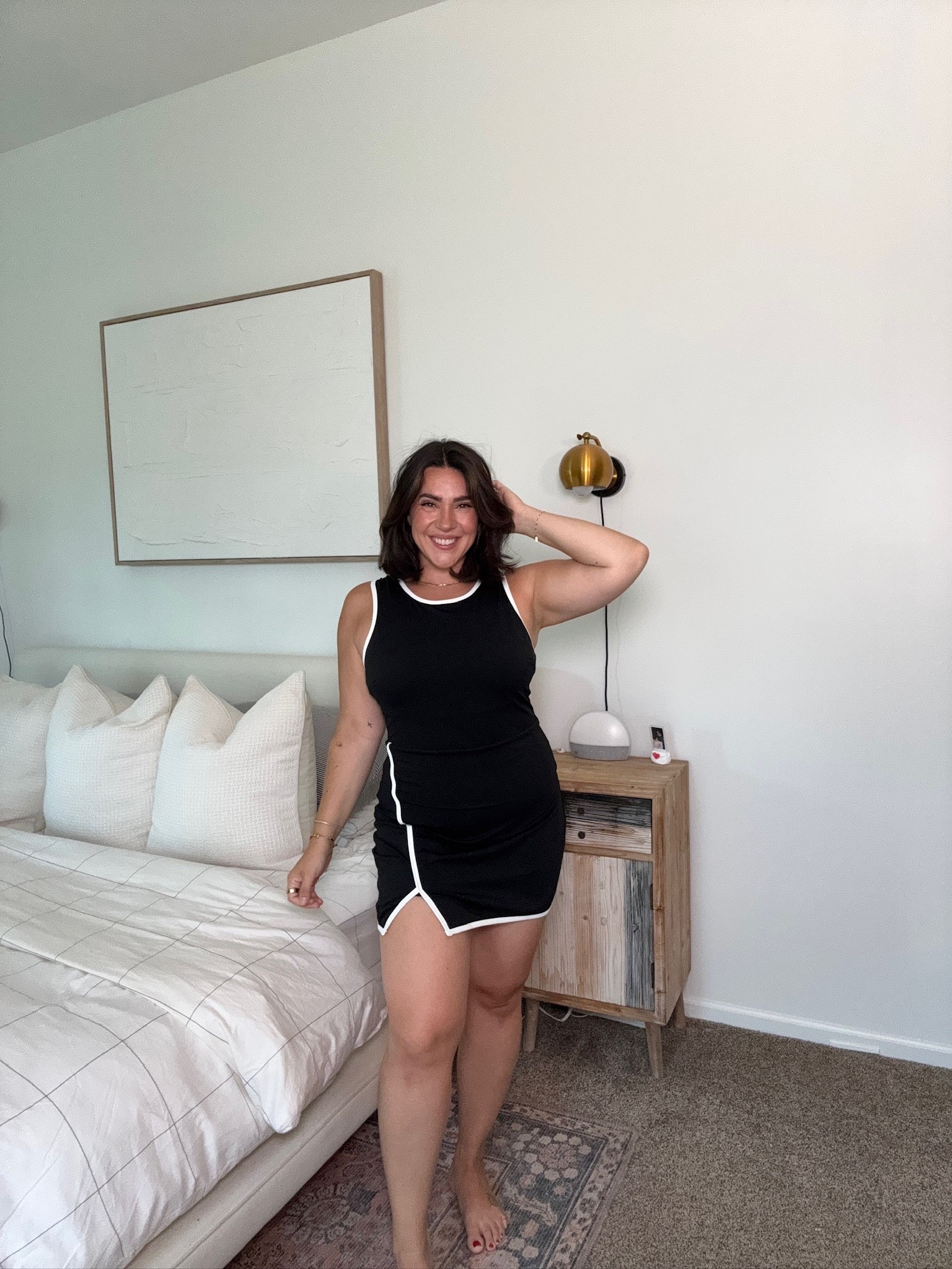 This one's so chic & giving major rich vibes, I love contrast stitching. Top selling tennis dresses on Amazon! I’m wearing size L! Midsize summer outfits. 

Tennis dress, athletic outfit, Amazon fashion 

#LTKActive #LTKStyleTip #LTKFindsUnder50