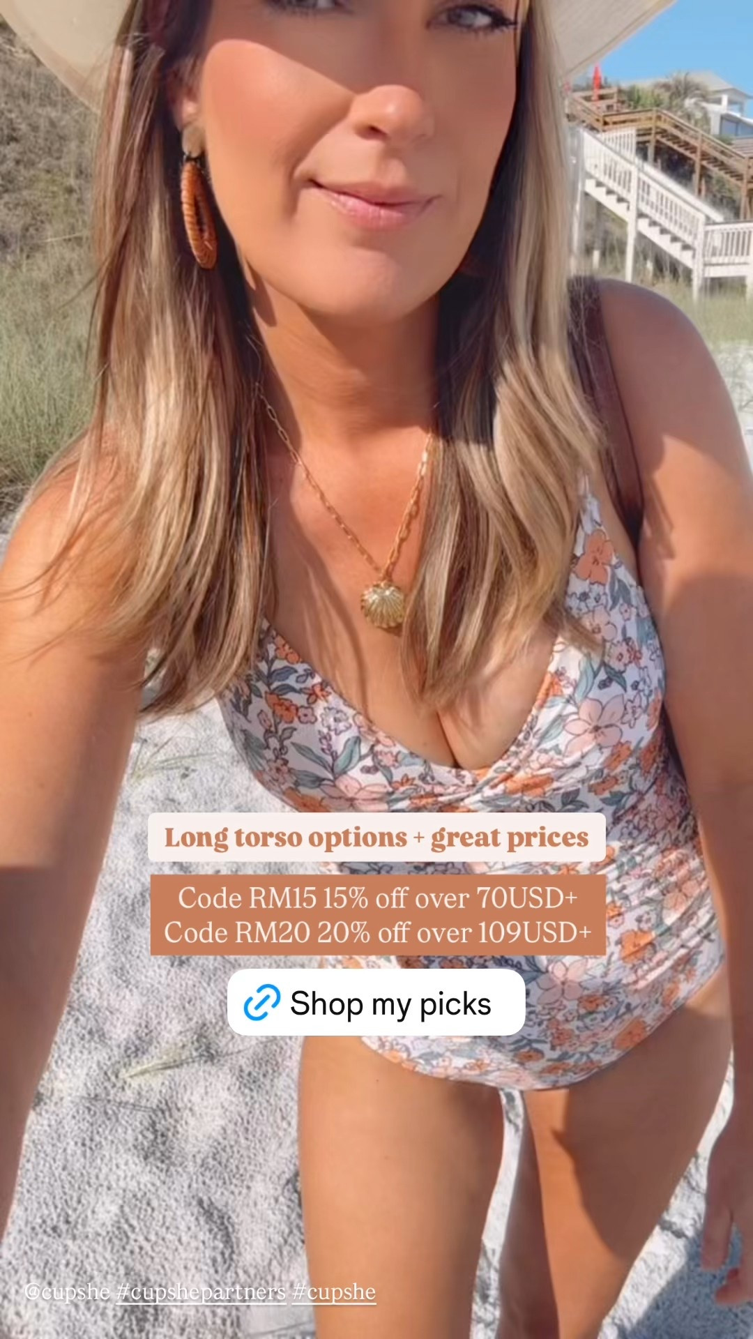 Grabbed some tall friendly / long torso swim and coverups from cupshe! I was impressed with quality and price 👏 

Linking everything I got and some sizing below 

Discount code: 
RM15 15% off over 70USD+
RM20 20% off over 109USD+

Black bikini - medium 
Tankini - medium 
Floral one piece - small long torso 

I sized up where I wanted more coverage :) 

@cupshe #cupshepartners #cupshe

#LTKTravel #LTKSwim #LTKWatchNow