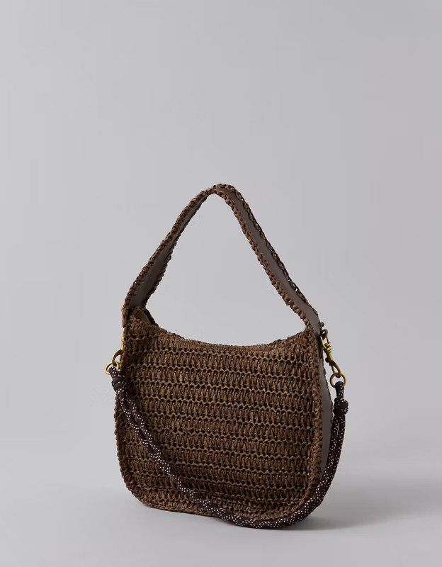 AE Mini Raffia Tote Bag | American Eagle Outfitters (US & CA)