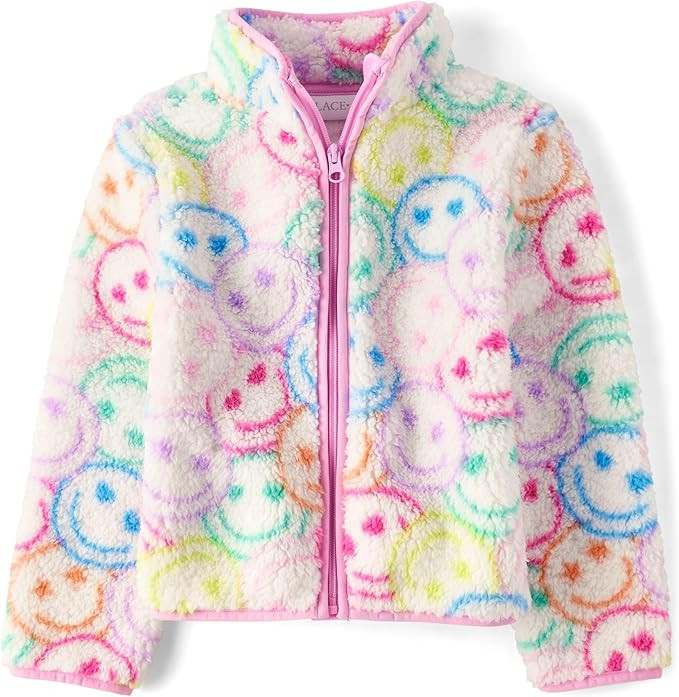 The Children's Place Girls Cozy Sherpa Full-zip Jacket | Amazon (US)
