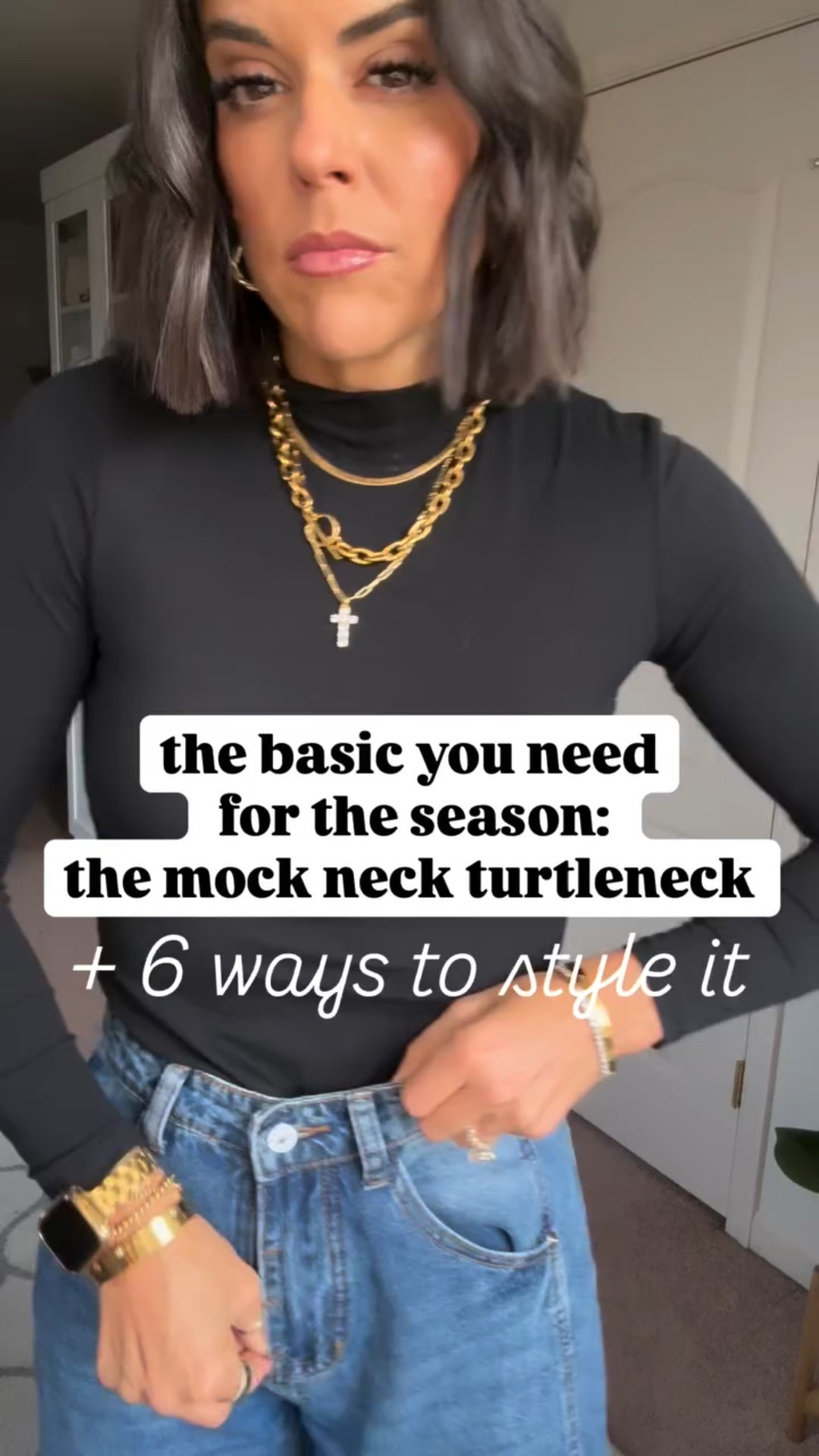 comment BASIC + I’ll send all these fits your way! 6 ways to style my favorite Amazon basic mock neck turtleneck! 

Everything here in bio and also here 👇🏼
https://amzlink.to/az04X4PJqWwTF