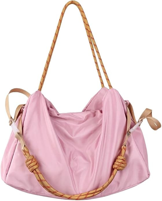 Nylon Canvas Tote Bag for Women, Large Capacity Lightweight Shoulder Handbag, 15.75 * 13.78 * 4.7... | Amazon (US)