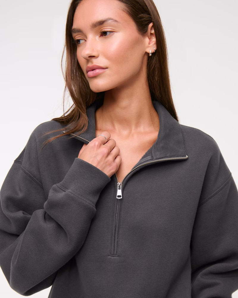 Women's Sunday Half-Zip | Women's Tops | Abercrombie.com | Abercrombie & Fitch (US)
