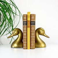 Free Shipping Pair Of 1960 Brass Duck Bookends | Etsy (US)