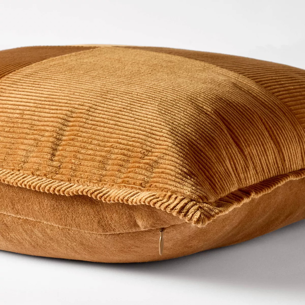Square Pieced Corduroy Pillow Rust - Threshold designed with Studio McGee | Target