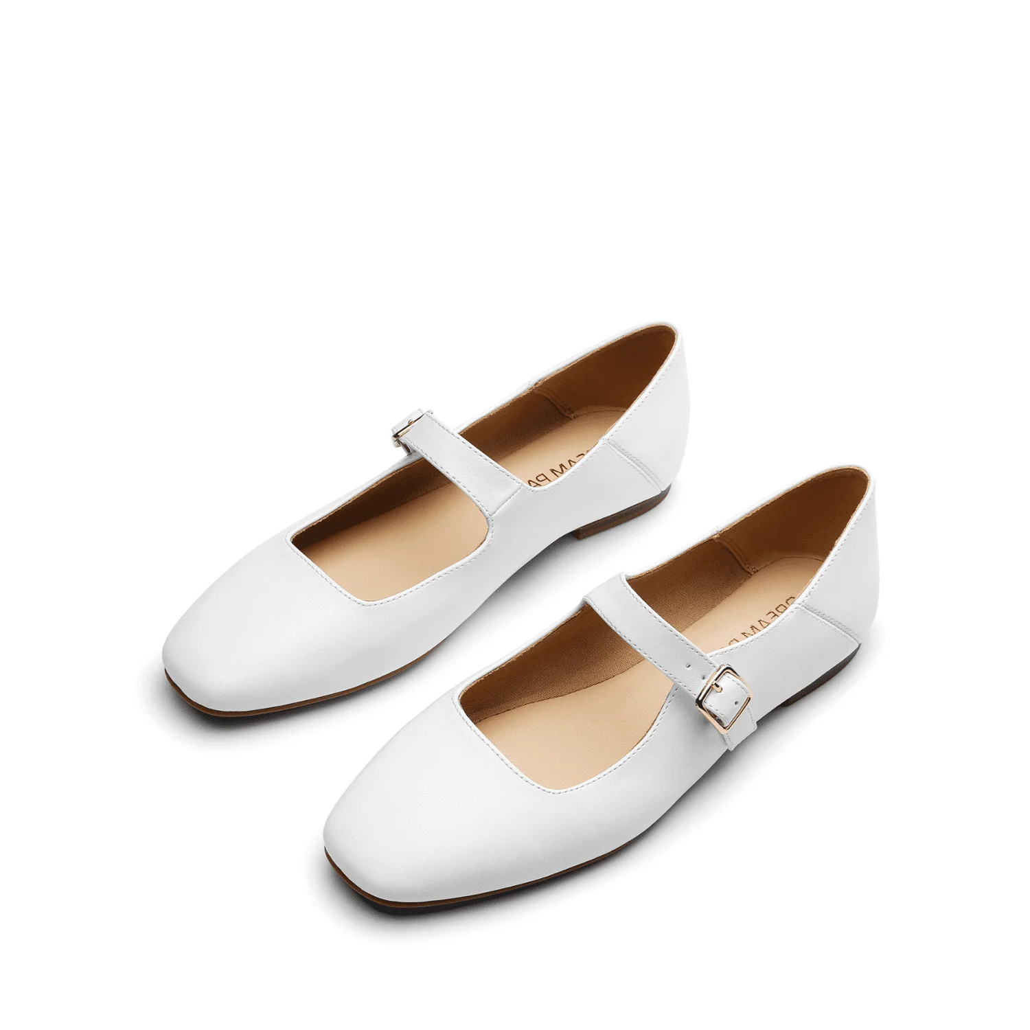 BURUDANI Women's Mary Jane Flats Square Toe Comfortable Casual Slip On Dress Shoes Ballet Flats w... | Walmart (US)