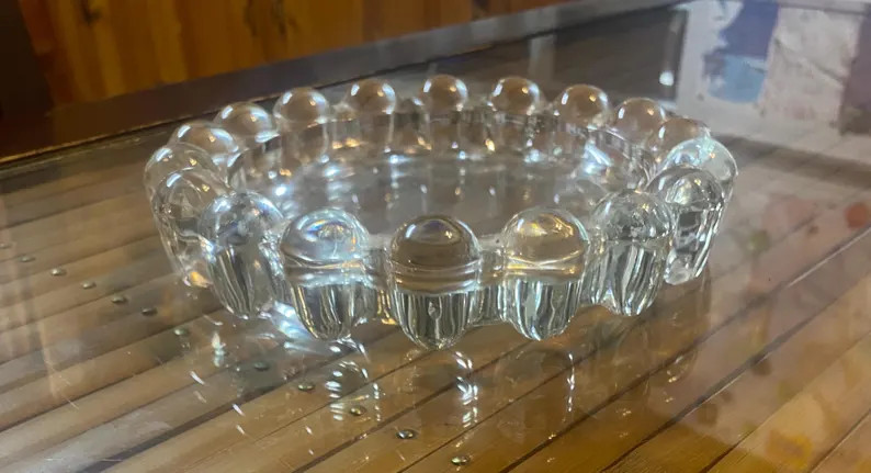 7 1/2 Inch Vintage Clear Glass Boopie Bubble Ashtray - Etsy | Etsy (US)