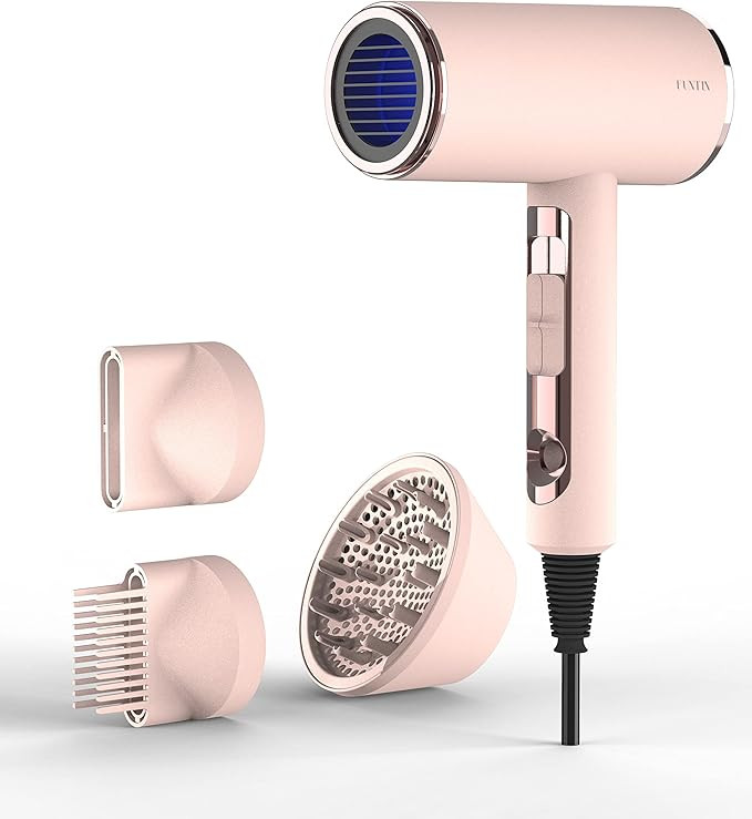 FUNTIN Hair Dryer with Diffuser Blow Dryer Comb Brush 1800W Ionic Fast Blow Dry for Women 4C Thic... | Amazon (US)