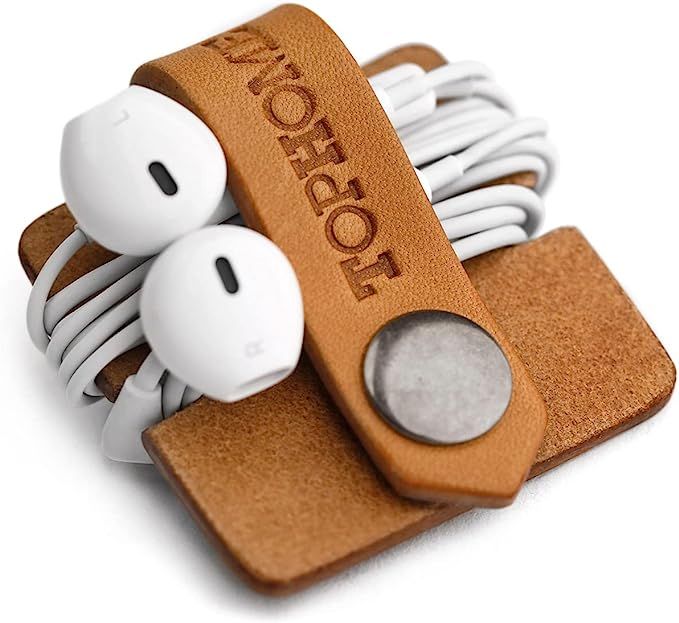 TOPHOME Cord Organizer Earbud Holder Earphones Headphones Winder Keeper Earbuds Case Storage Wrap... | Amazon (US)