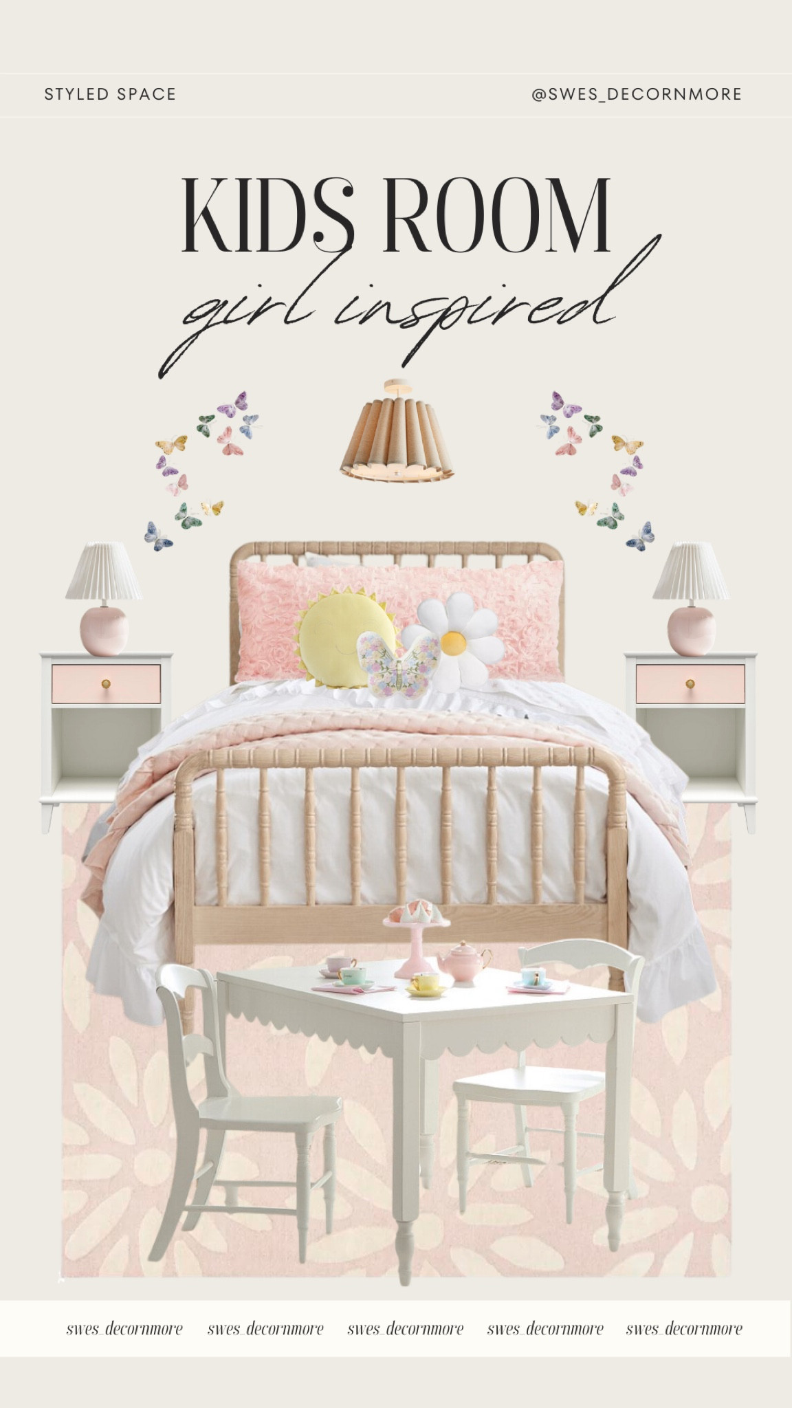 This girls inspired kids room is adorable and has light pops of color!

#LTKKids #LTKHome #LTKStyleTip