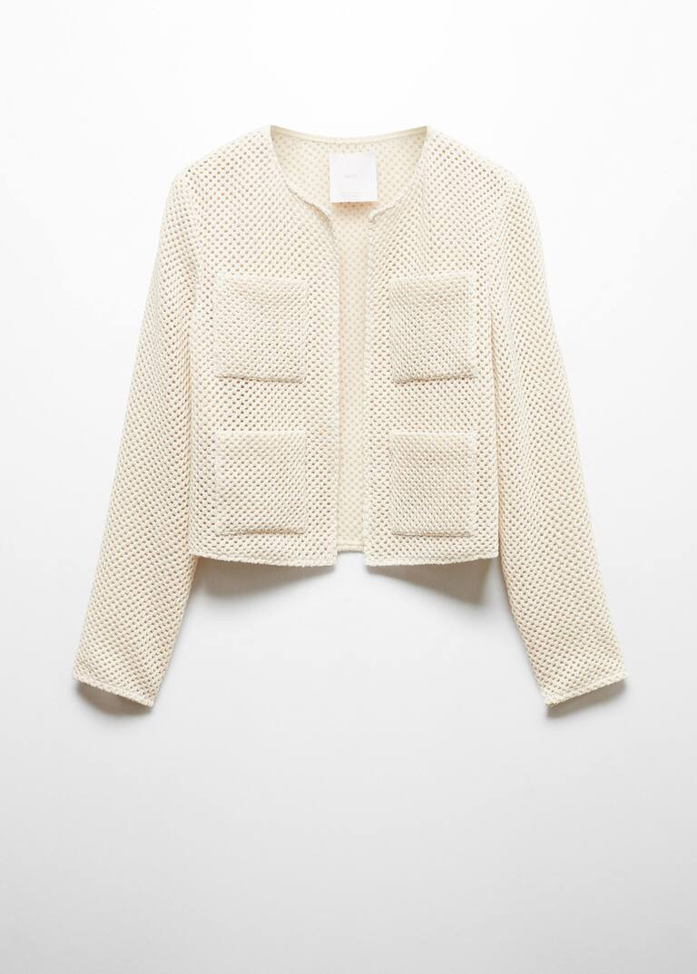 Knitted cardigan with drawstring -  Women | Mango USA | MANGO (US)