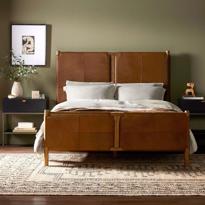 Sackett Leather Bed | West Elm (US)