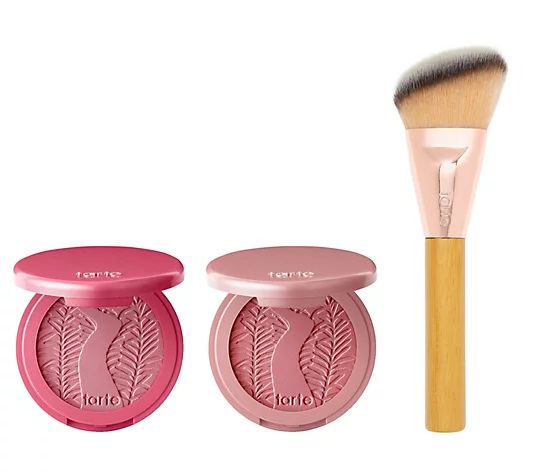 tarte Amazonian Clay 12-Hour Blush Duo & Brush - QVC.com | QVC