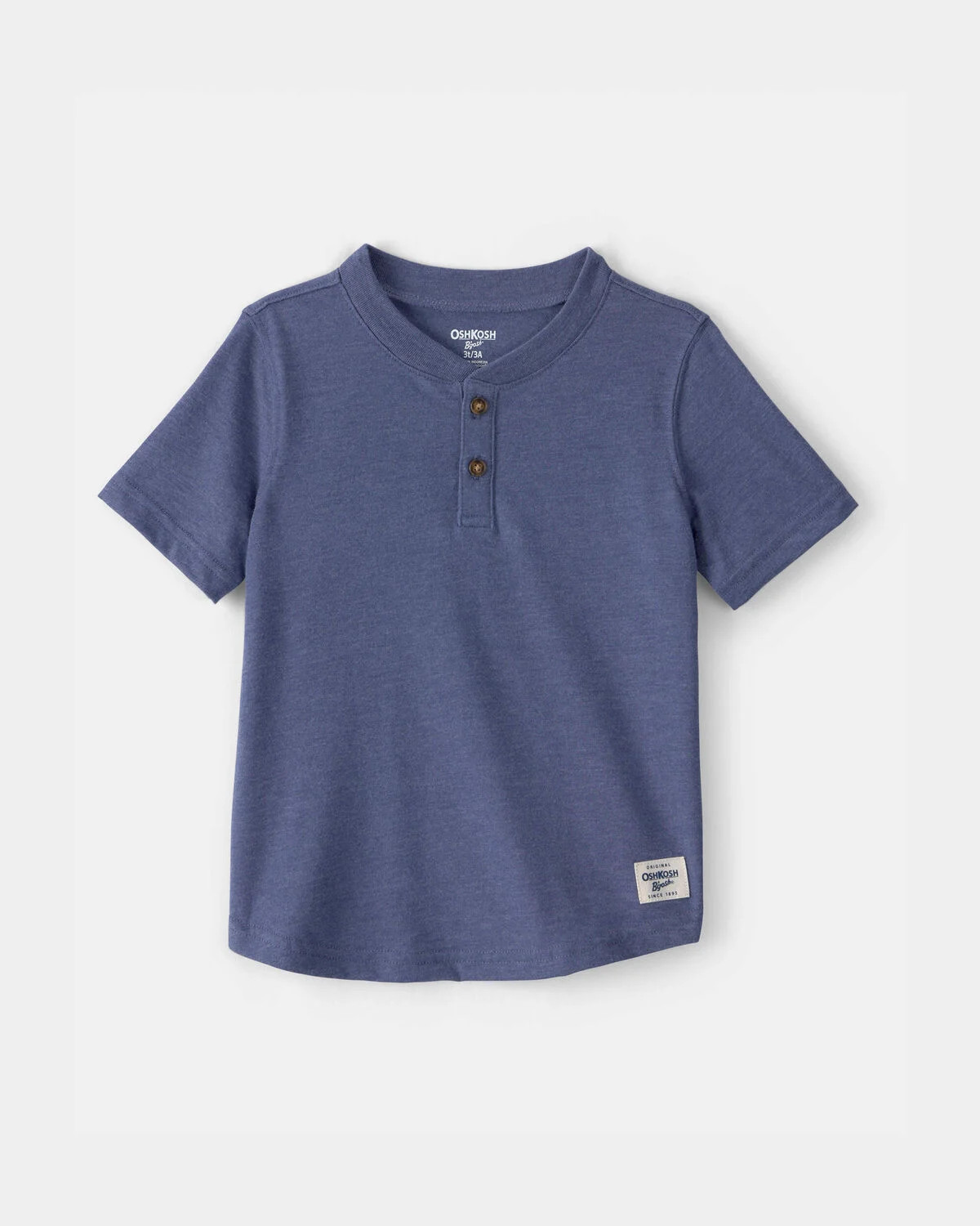 Toddler Boy Short-Sleeve Henley T-Shirt - Navy | Carter's Inc