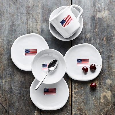 American Flag Dinnerware Collection | Williams-Sonoma