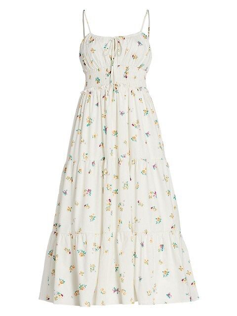Wisteria Tiered Midi-Dress | Saks Fifth Avenue