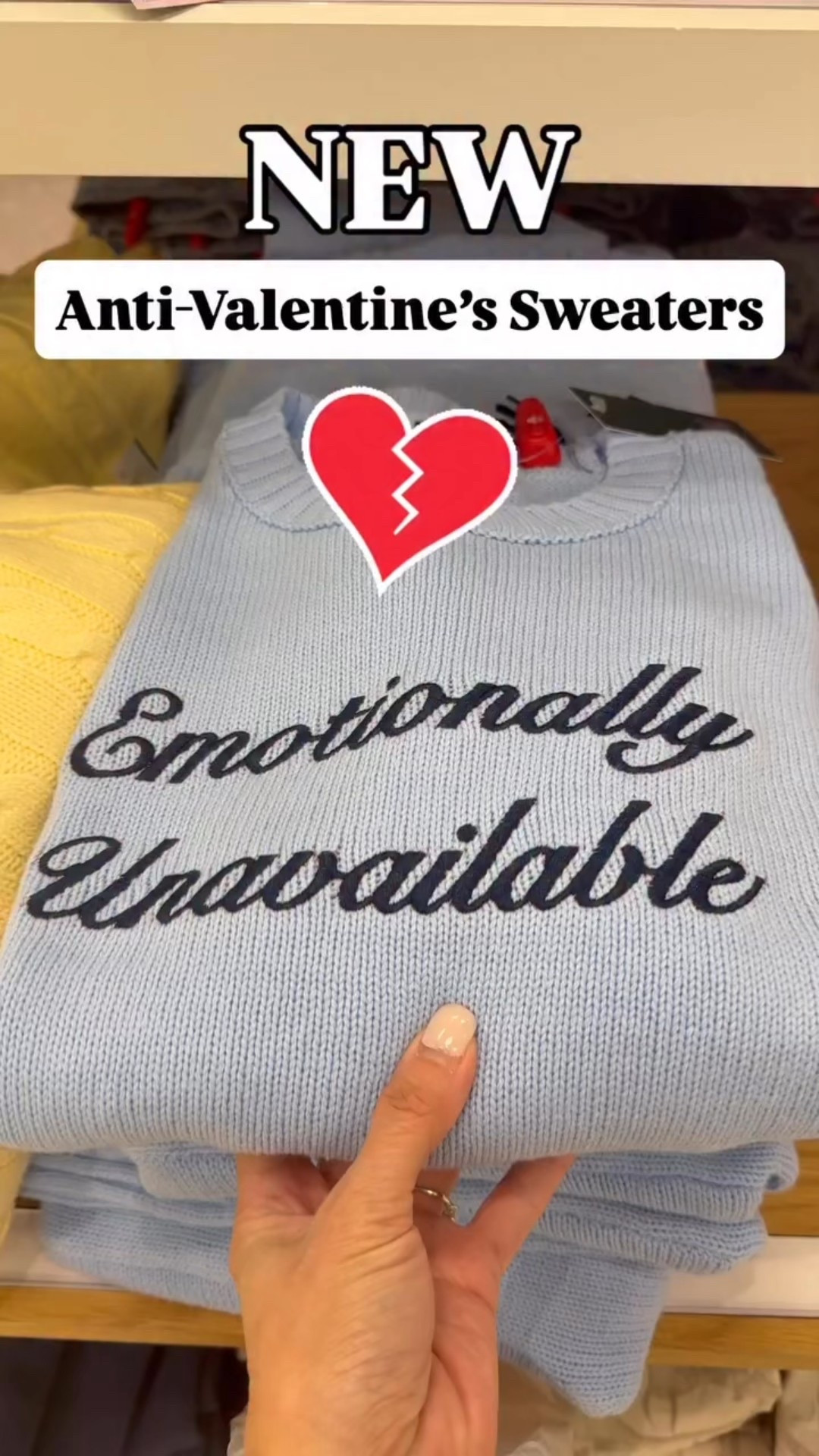 NEW Anti-Valentine’s sweaters just hit our local Target store and they’re too cute!! These would be perfect for a Galentine’s get together  or for gifting! 

* Sweater - $30

#target #valentines #gift #new #viral