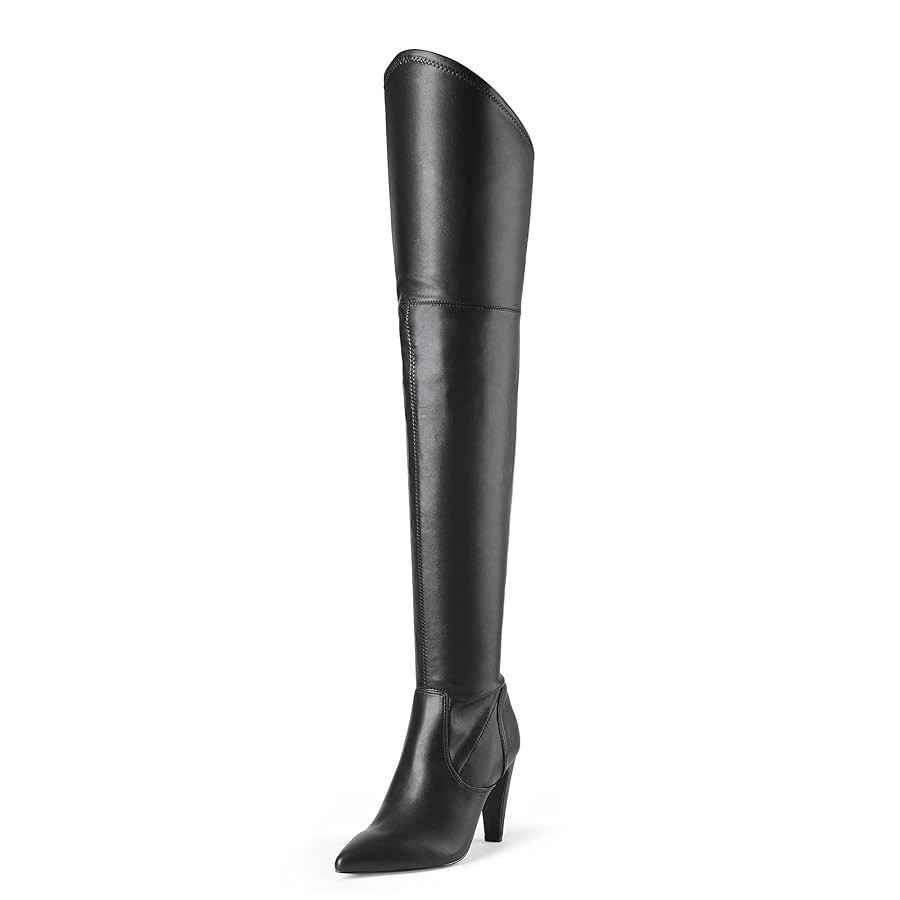 DREAM PAIRS Women's Thigh High Boots Over The Knee Heels Long Sexy Pointed Toe Boots | Amazon (US)