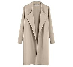 LILLUSORY Women's Long Wool Cardigan Sweaters Oversized Fall Dressy Coatigan Light Casual Jackets... | Amazon (US)