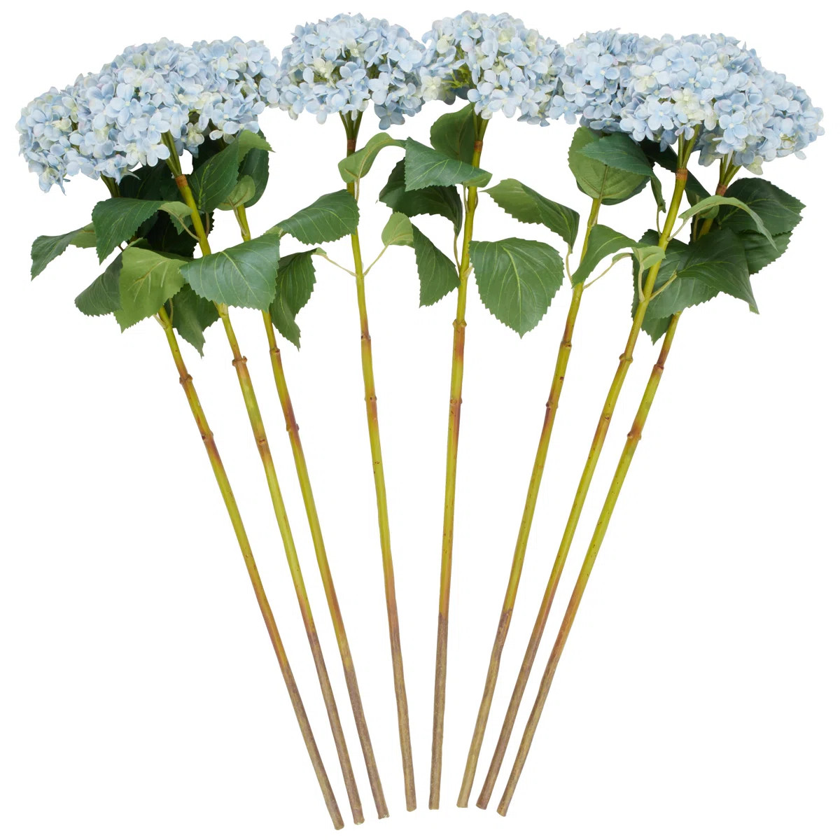 Cole And Grey Faux Foliage Tall Hydrangea Artificial Flower Stem (Set of 8) | Wayfair North America