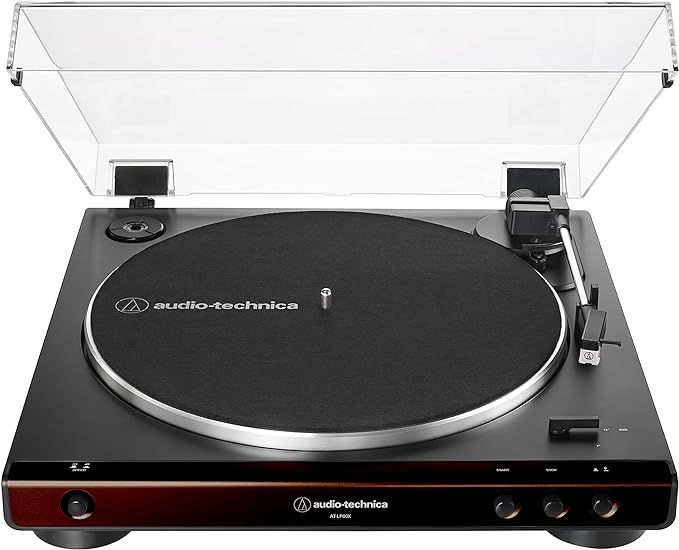 Audio-Technica At-LP60X-BW Fully Automatic Belt-Drive Stereo Turntable, Hi-Fi, 2 Speed, Dust Cove... | Amazon (US)