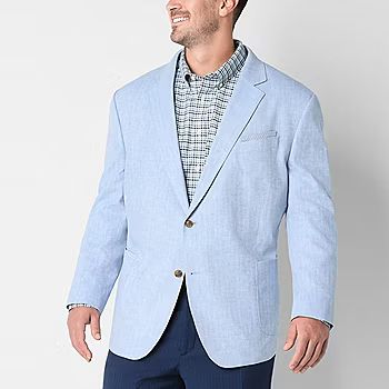 new!Stafford Linen Cotton Mens Classic Fit Sport Coat | JCPenney