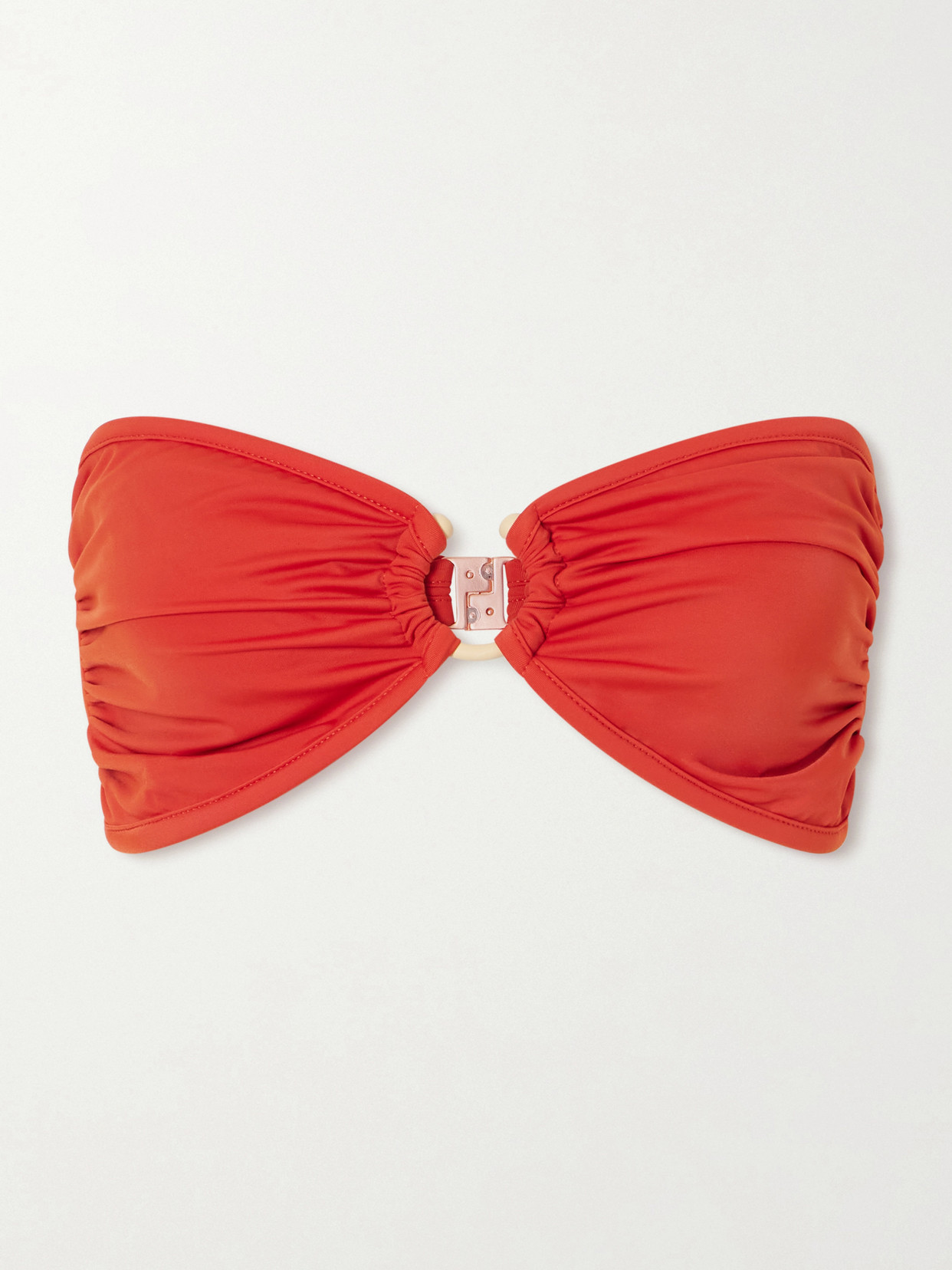Johanna Ortiz - Seawaters Embellished Bikini Top - Orange | NET-A-PORTER (US)